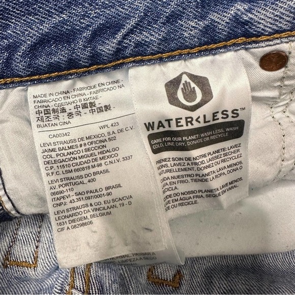 Levi's Women's Wedgie Straight Fit Button-Fly Cotton Jeans Size 25 $98 - Picture 5 of 6